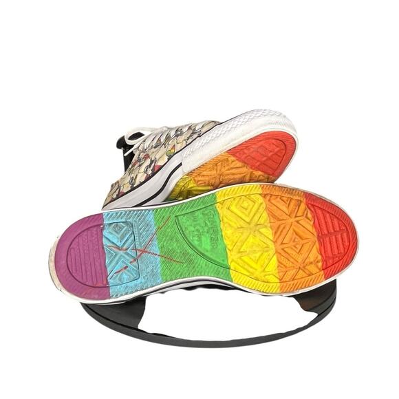 ***SOLD*** Converse Chuck Taylor All Star Rainbow Castles W7 Shoes Sneakers - Picture 5 of 5